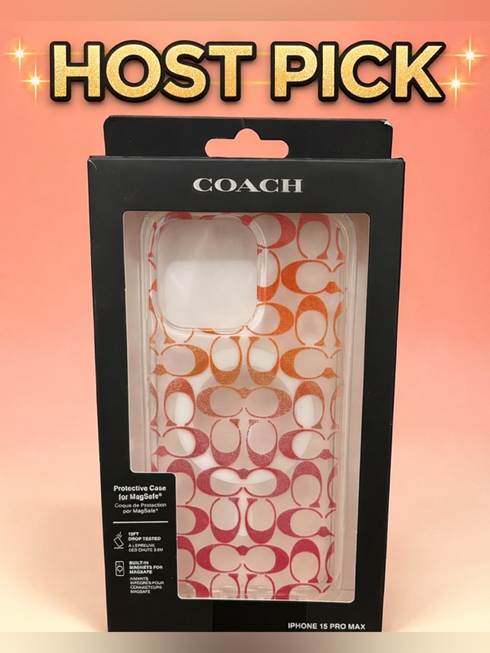 Coach Ombre Signature MagSafe iPhone 15 Pro Max Case
